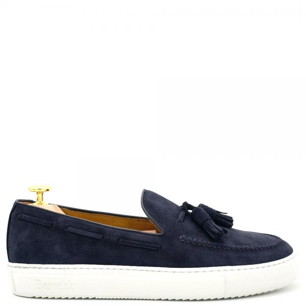 Men's loafers in suede leather