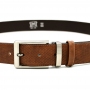 Men's belts in sierra brown embossed leather