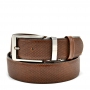 Men's belts in sierra brown stamped leather