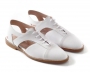 Oxfords open heel white