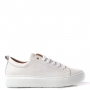 Women's sneakers in white leather