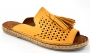 Perforated slippers with tassels
