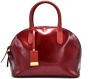 Women's bag in embossed patent leather