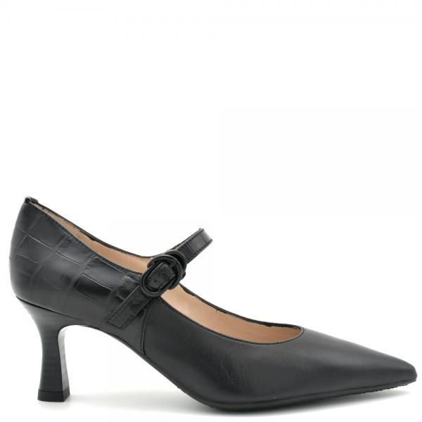 Women's Aitana heels in black leather