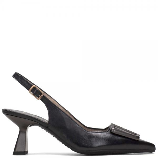 Women's Nova heels in black leather