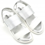 Women's Fenice Elastic sandals white-silver