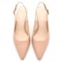 Women's JUCO heels in pink leather
