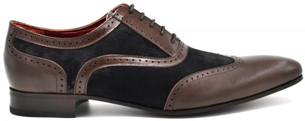 Oxfords suede and leather