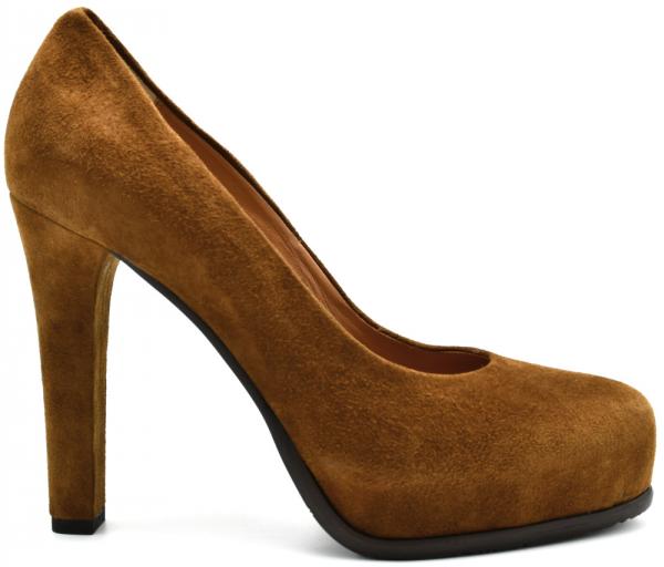 Women's heels in suede leather with fiapa